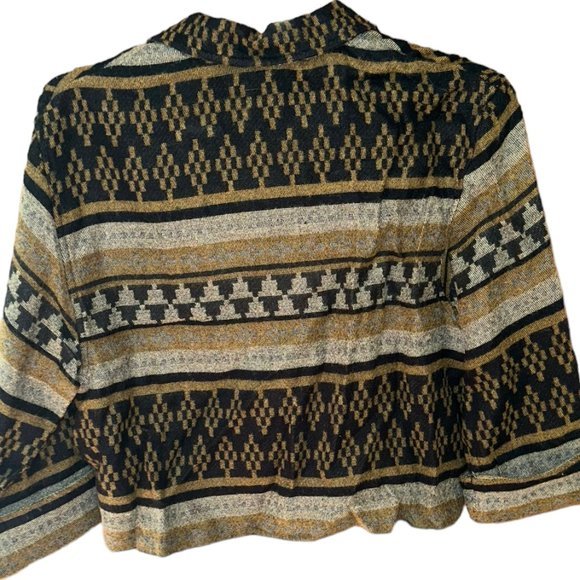 Women's Positive Attitude Cropped Sweater SW Pattern Size 12 Great Condition - Picture 2 of 4